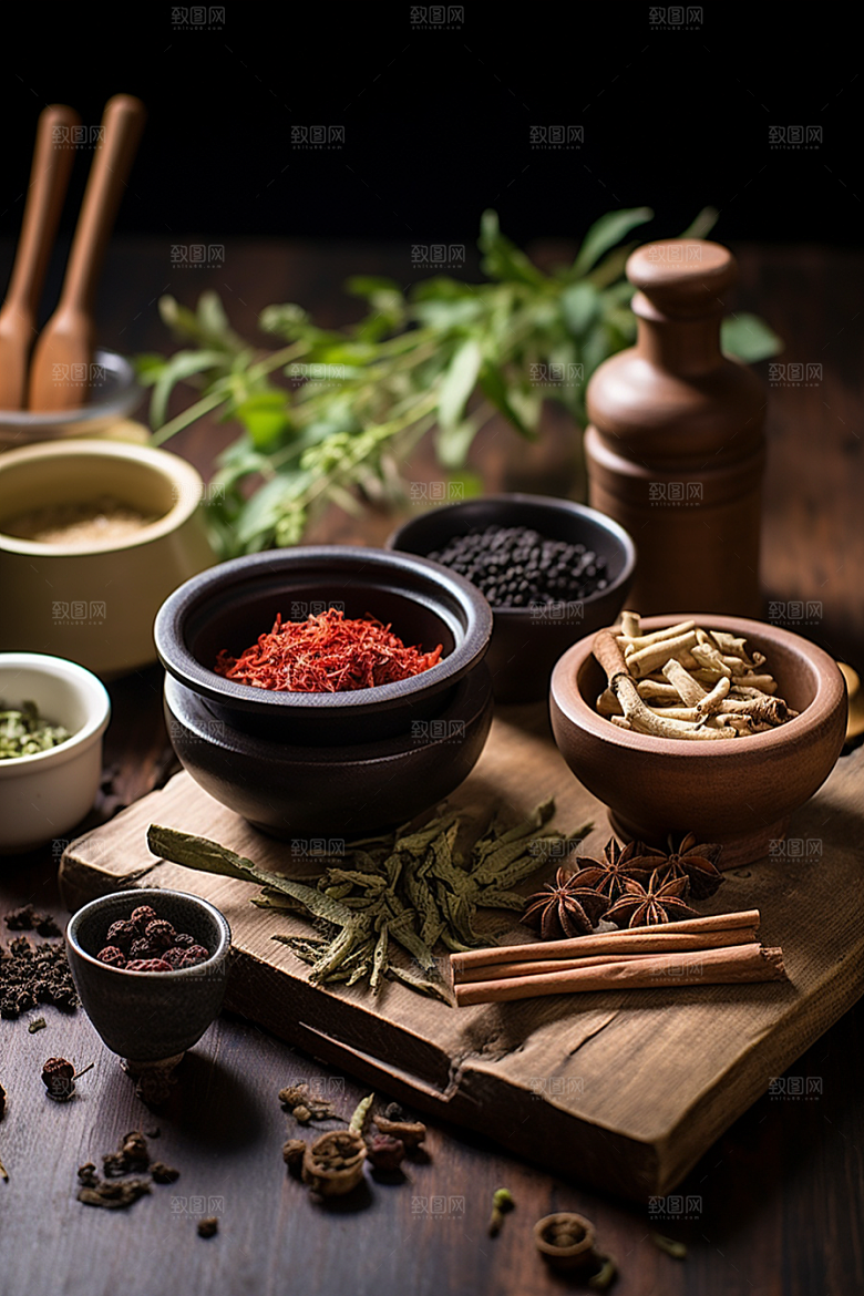 中药中草药健康摄影图