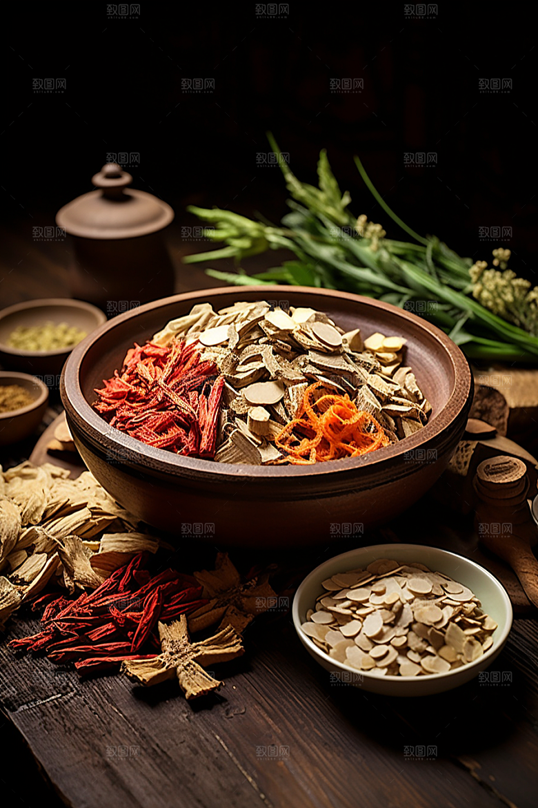 中药高清药方摄影图