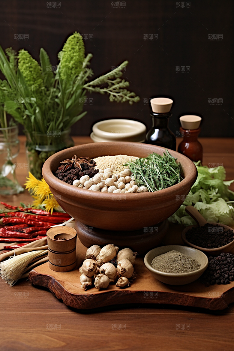 中药中草药草药摄影图