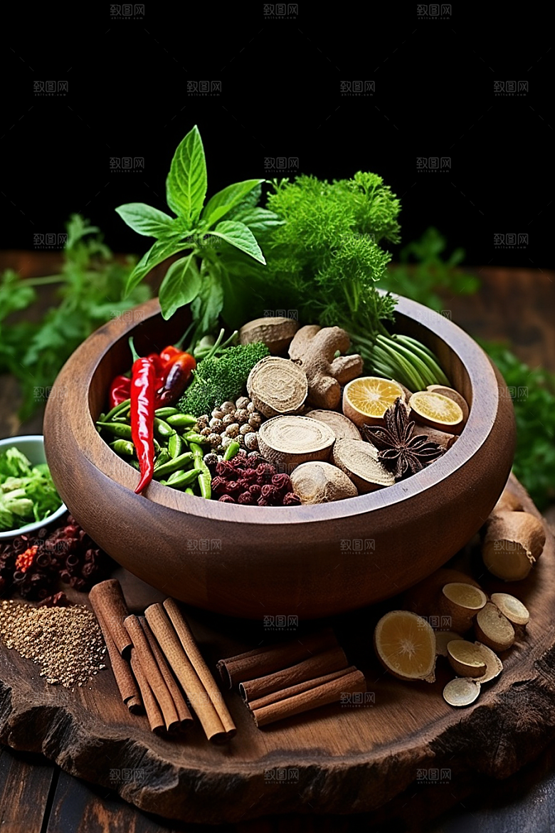 中药健康抓药摄影图