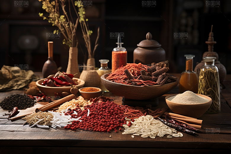 中药中医中草药摄影图