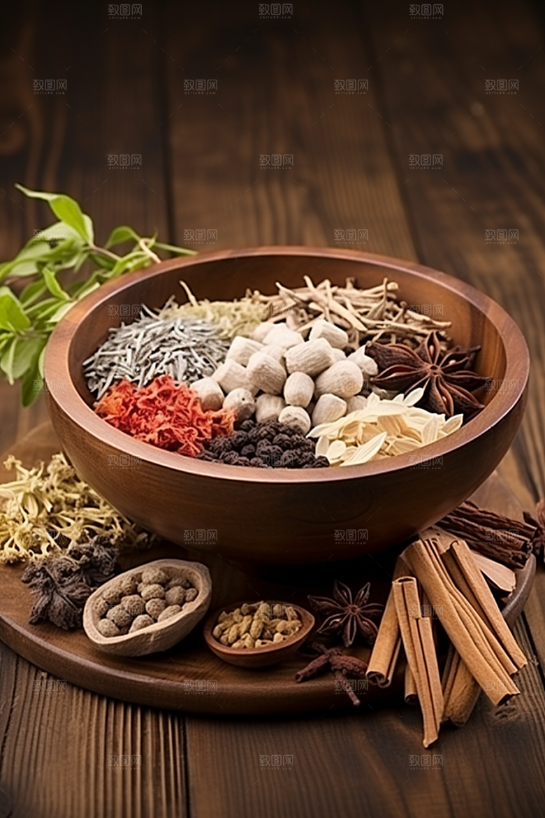 中药草药医疗摄影图