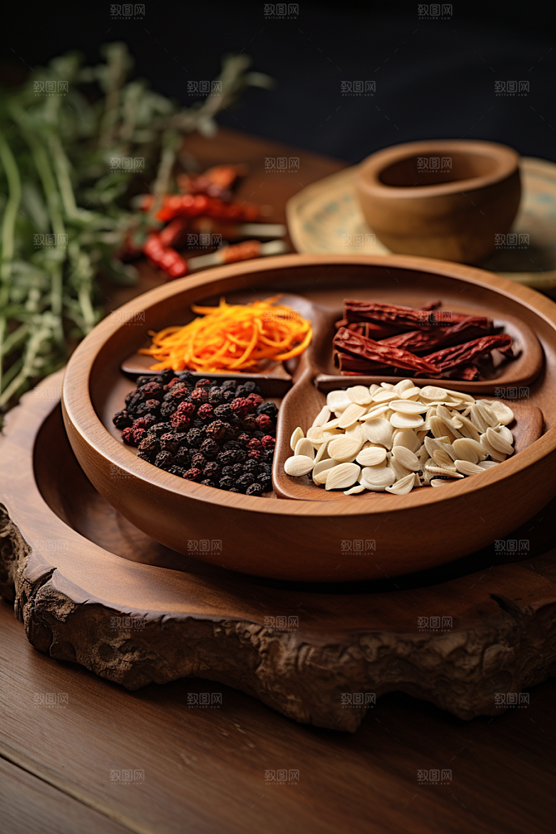 中药中草药药方摄影图