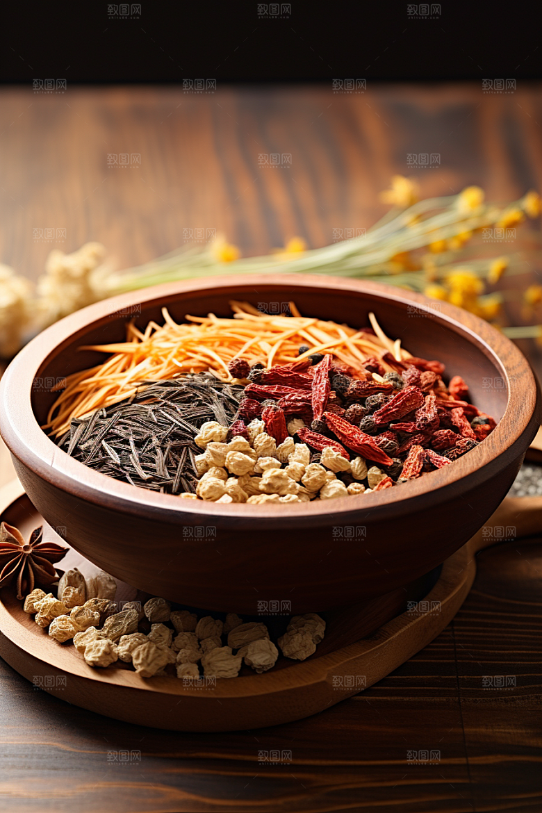 中药中草药草药摄影图