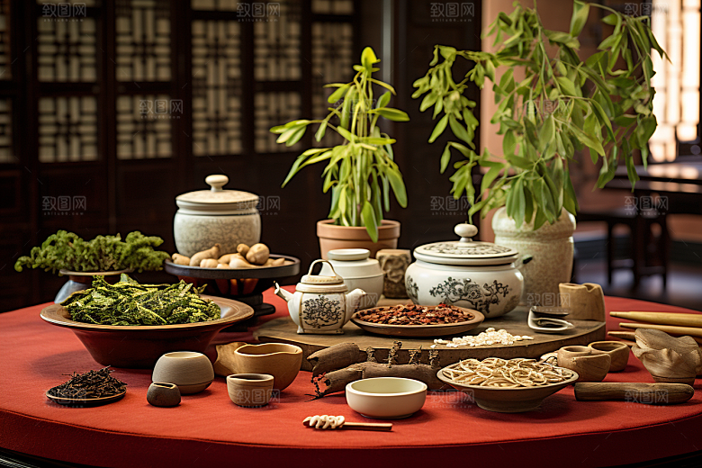 中药药方抓药摄影图