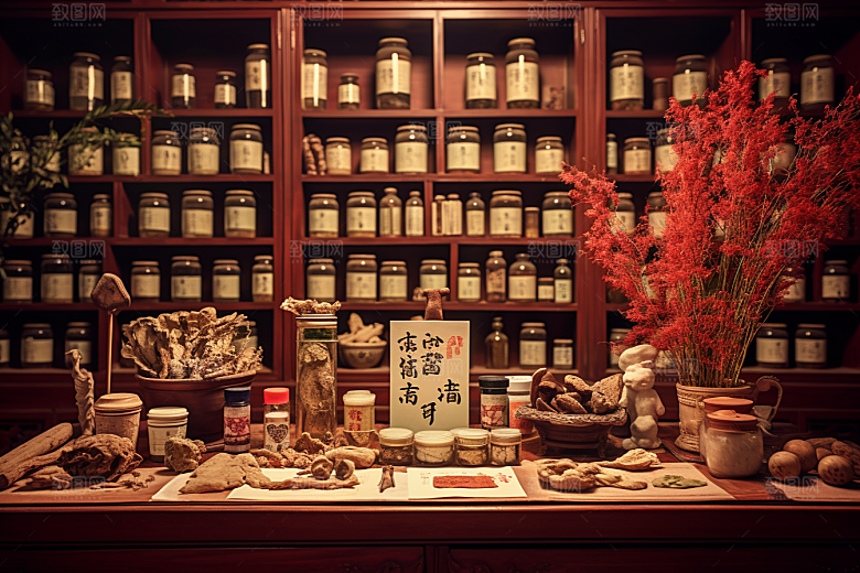 中医药房药材药材效果图