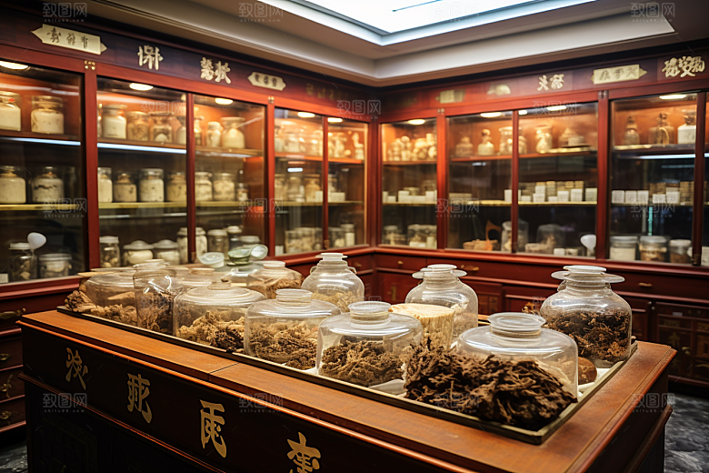 中医药房药材药材效果图