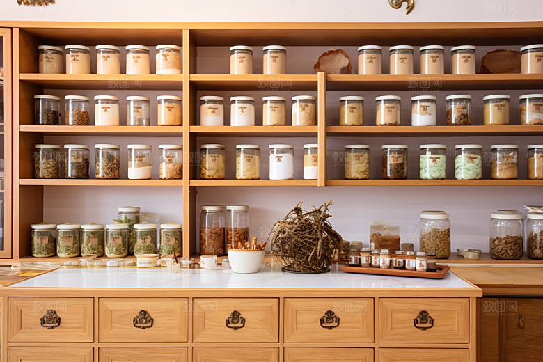 中医药房中药传统文化效果图