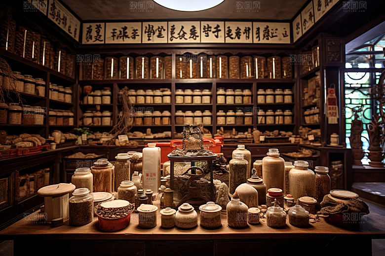 中医药房中药药柜效果图