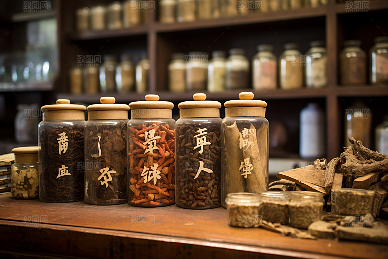 中医药房中药药材效果图