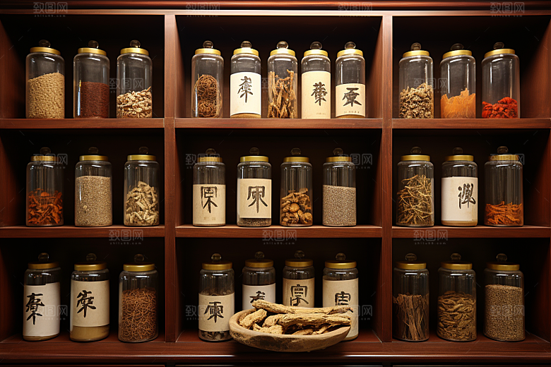 中医药房传统文化药材效果图