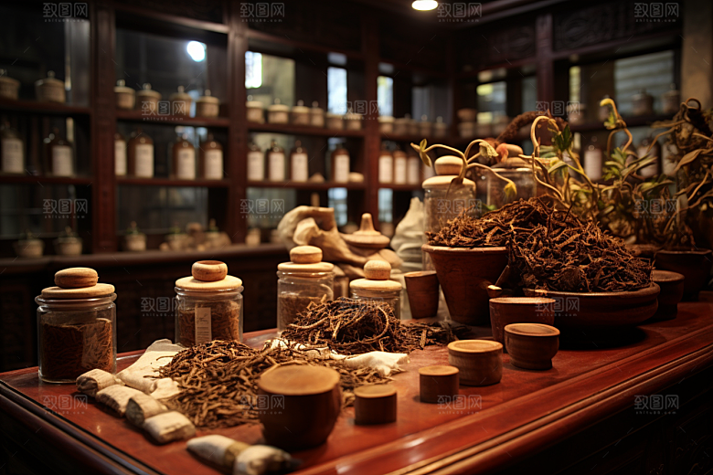 中医药房药材药柜效果图