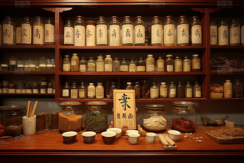 中医药房药材药材效果图