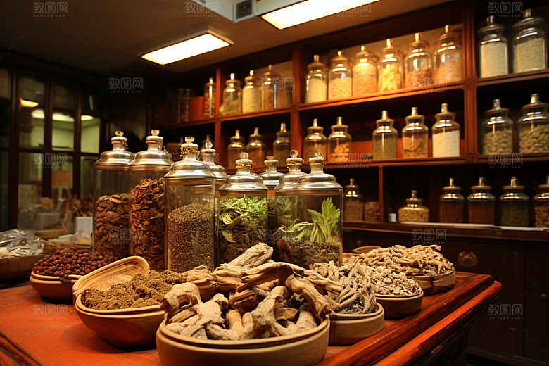 中医药房药柜环境效果图