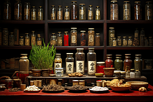 中医药房药材环境效果图