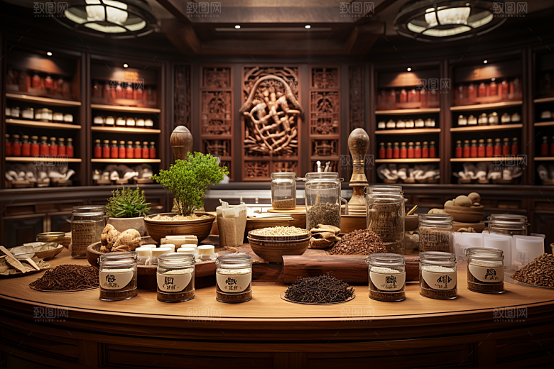 中医药房药柜环境效果图