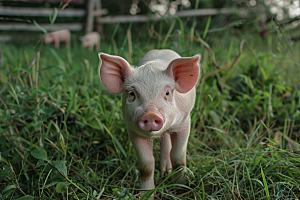 猪可爱家畜摄影图