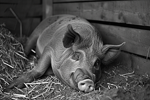 猪农场自然摄影图