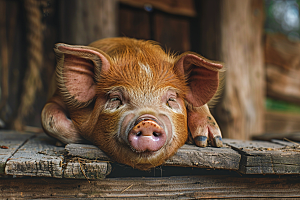 猪家畜高清摄影图