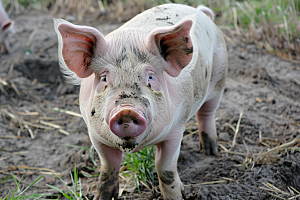 猪农场高清摄影图