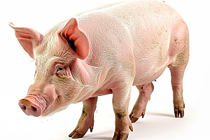 猪饲养清新摄影图