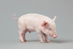 猪动物家畜摄影图