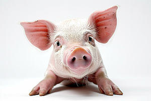 猪饲养养猪摄影图