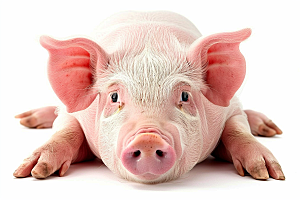 猪乡村养猪摄影图