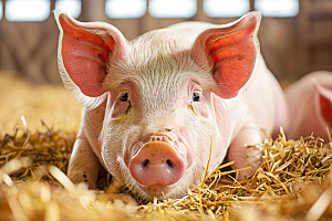 猪家畜农村摄影图