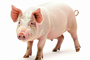猪农场养猪摄影图