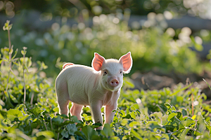 猪哺乳动物牲畜摄影图