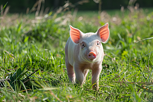 猪农场饲养摄影图