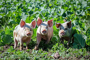 猪牲畜自然摄影图