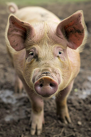 猪哺乳动物高清摄影图