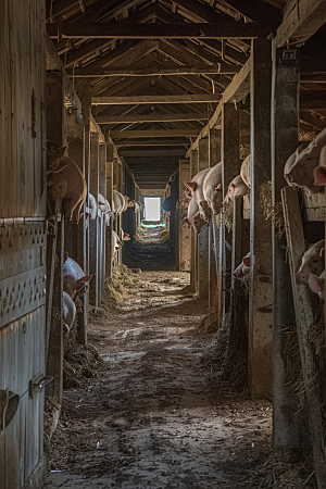 猪高清牲畜摄影图