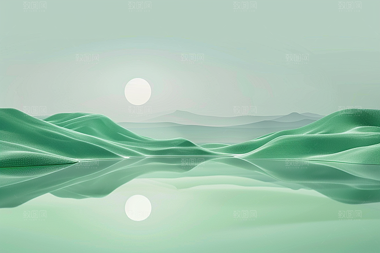 户外自然产品背景简约电商背景