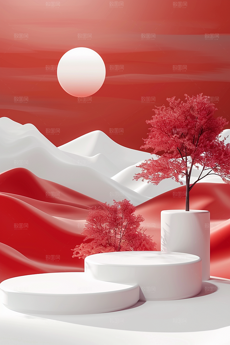 户外自然产品背景店铺背景电商背景