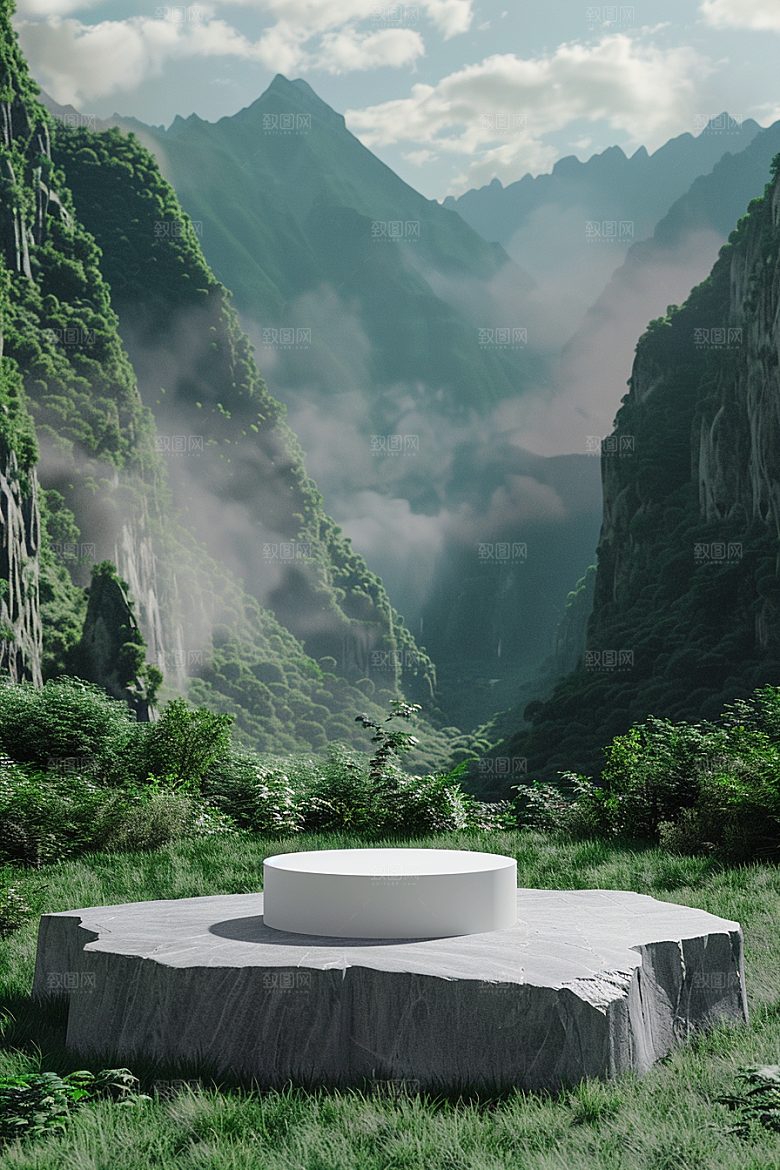 户外自然热卖清新电商背景