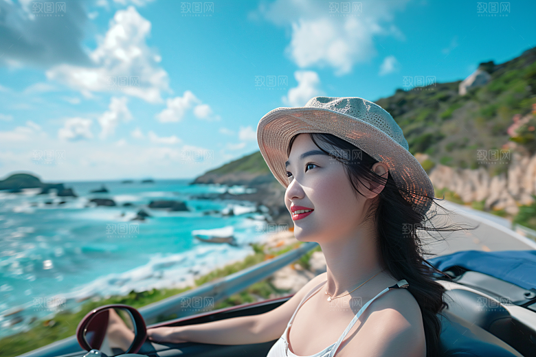 汽车自驾游旅游旅行摄影图