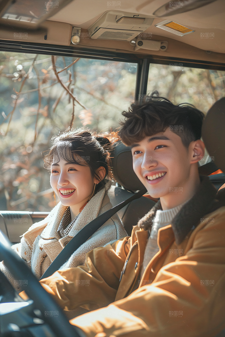 汽车自驾游旅游旅行摄影图