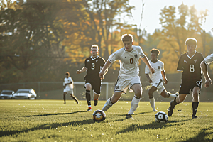 踢足球的人青年健康摄影图